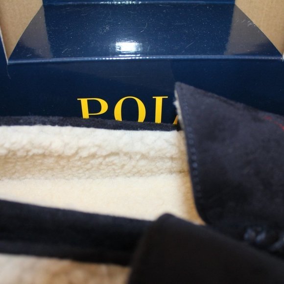NEW POLO RALPH LAUREN MEN'S SLIPPERS BLUE - Picture 5 of 8
